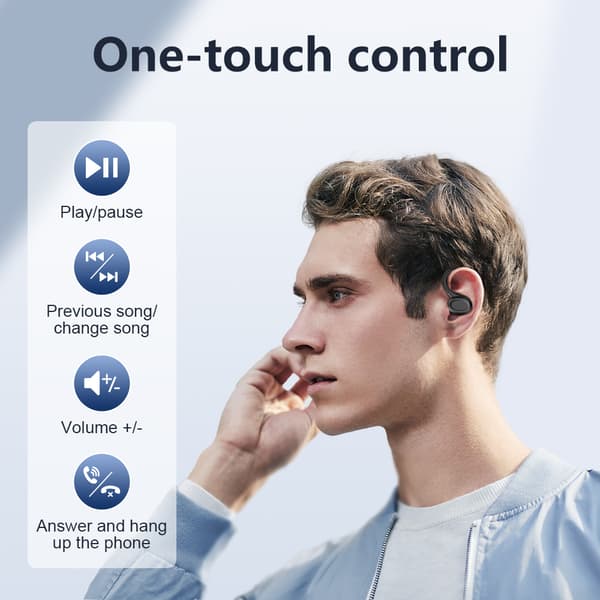 SP66 Svarte Bluetooth-øretelefoner: Trådløs lydfrihet