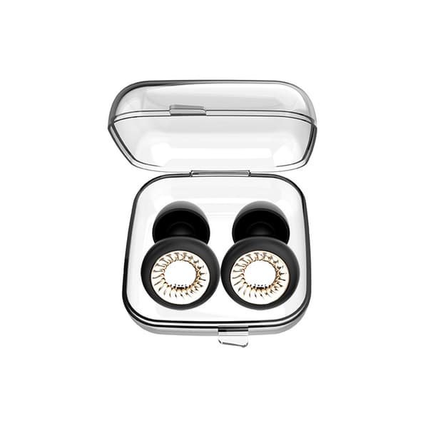 W2 Brusreducerande Öronproppar - Turbinmodell Vit/Silver - Standardversion för Tyst Sömn Black + Silver