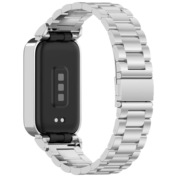 Urrem i rustfrit stål til Xiaomi Band 9 Active & Redmi Band 3 Silver