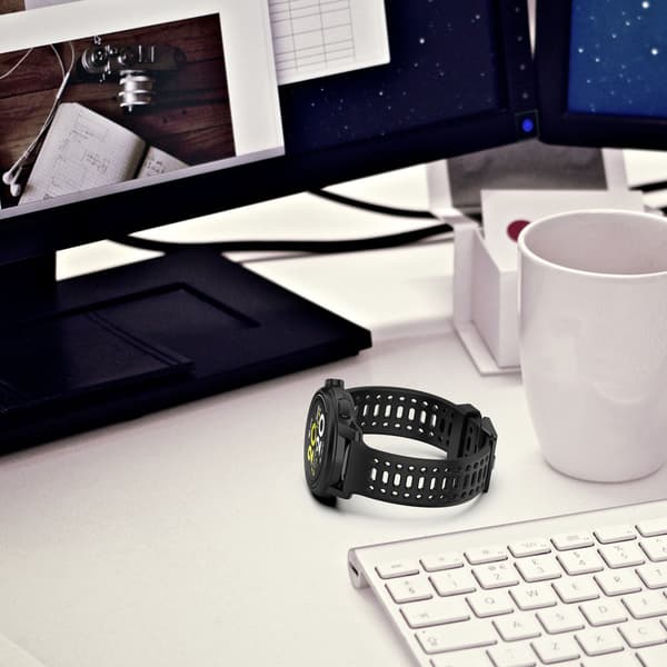 COROS Watch Silikon Tvåfärgsrem Black 22 mm
