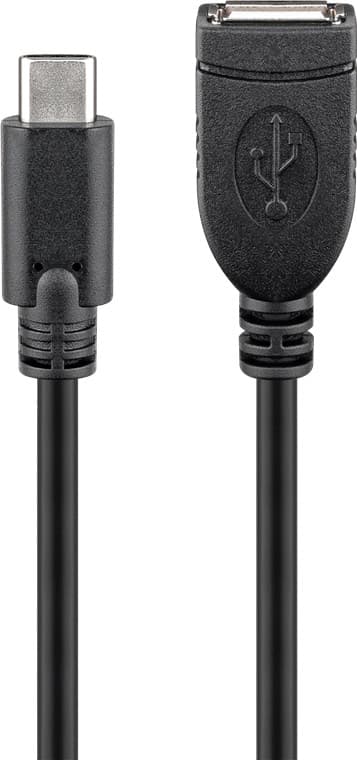 USB-Câ„¢ skjøtekabel, svart