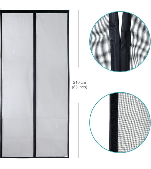 Hyttysverkko ovelle Black S