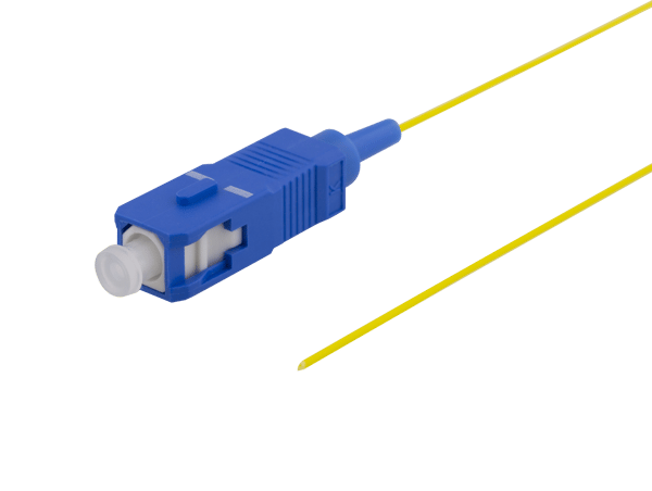 OS2 Fiber pigtail, SC, simplex, UPC, 9/125, 1,5m