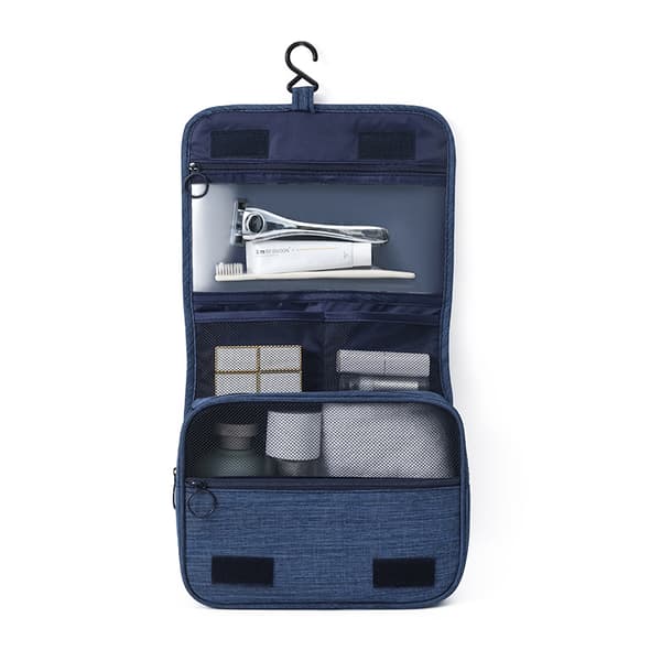 Vägghängd necessär med hängkrok polyester Blue