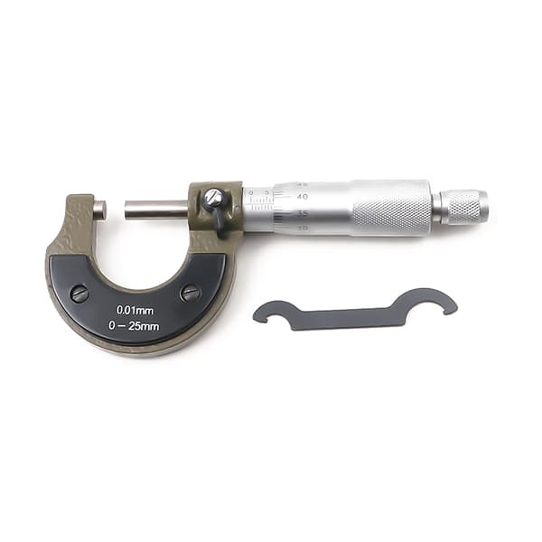 Højpræcisions udvendig mikrometer 0-25 mm
