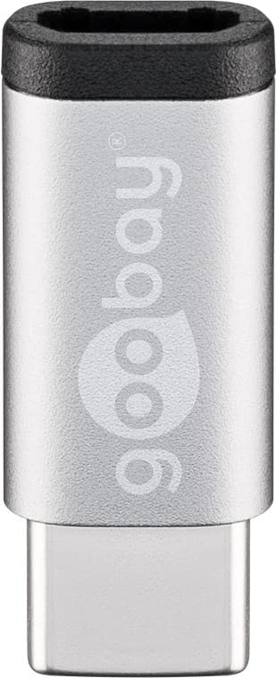 USB-adapter Micro-USB till USB-C™, OTG, silver
