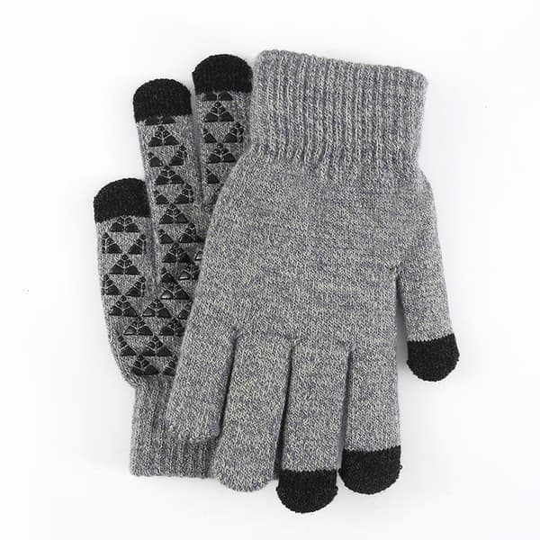 Warm Touch -hanskat, talvikäsineet, harmaa/musta
