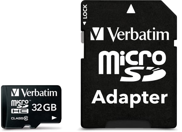 MicroSDHC, 32GB,  Class 10, inkl adapter