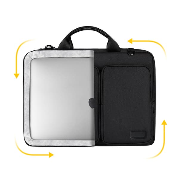 Laptopfodral med Axelrem Black S
