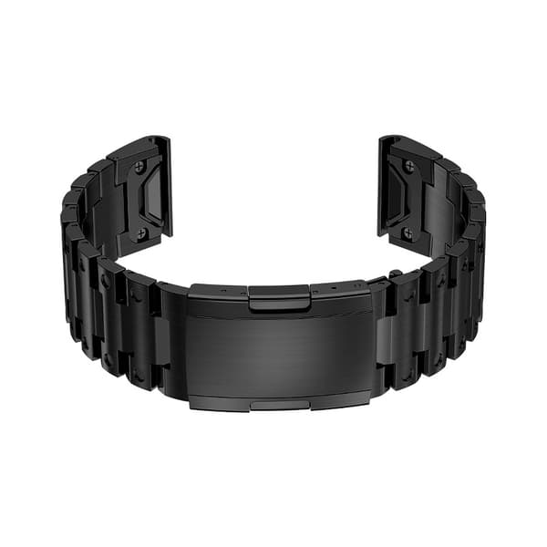 Ure Lænke i Rustfrit Stål til Garmin Ure Black 26 mm
