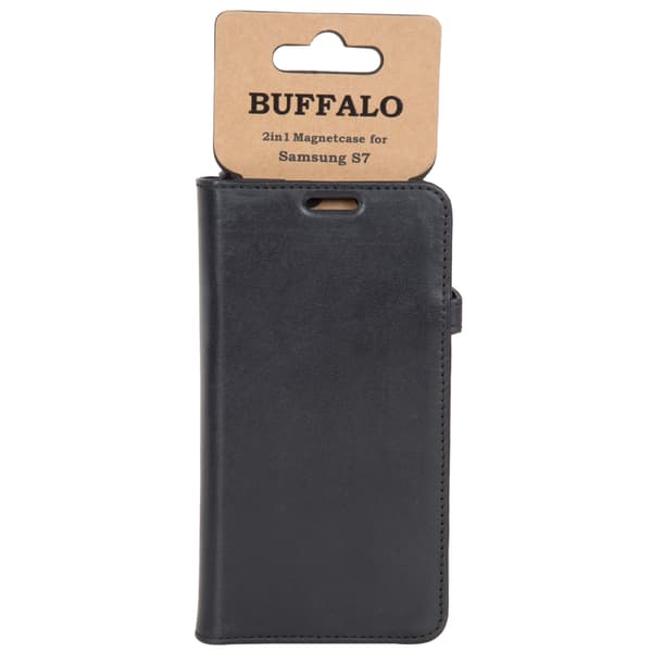 Wallet Læder Samsung S7 Sort