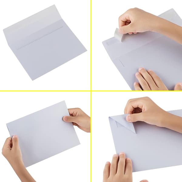 Klassiska vita A4-kuvert - 50-pack