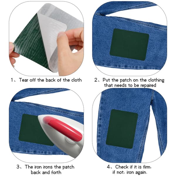 Stryka på laglappar 4-pack Green