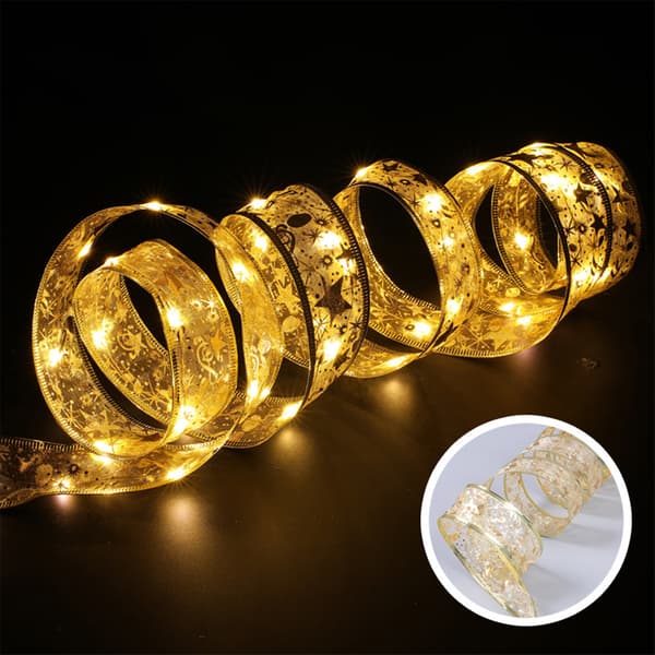 Julljusslinga dekoband Gold 1 m
