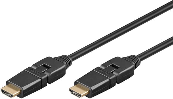 High Speed HDMI™ 360° -kaapeli Ethernetillä