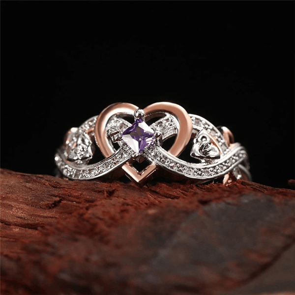 Naisten sydänsormus Silver 17.4 mm