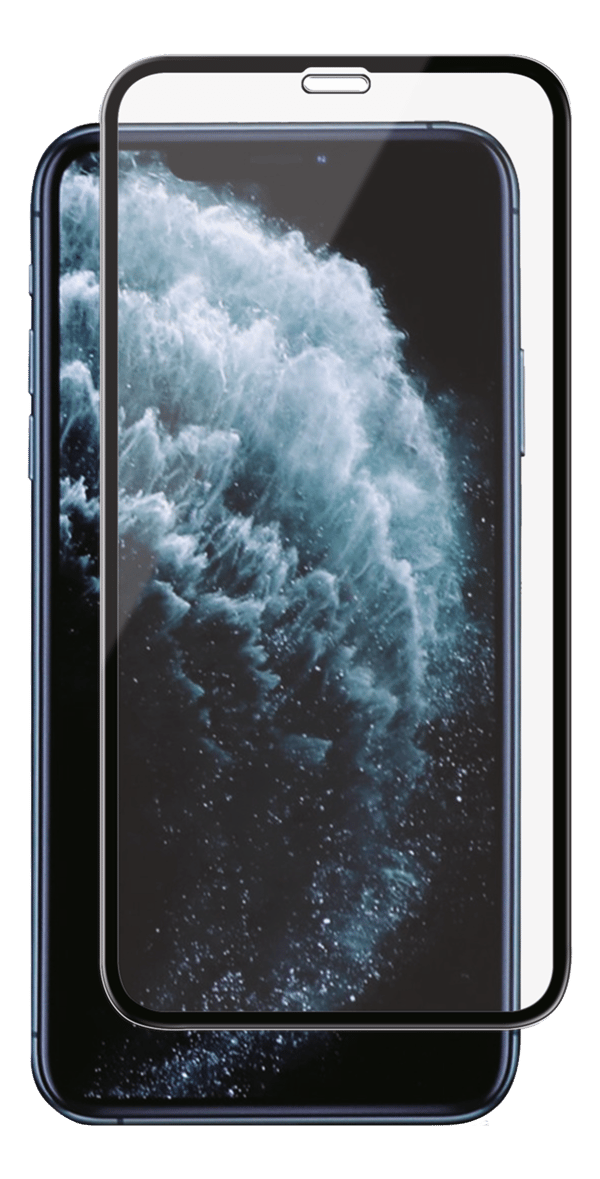 iPhone XS Max/11 Pro Max, Full-Fit Silicate Glass, black