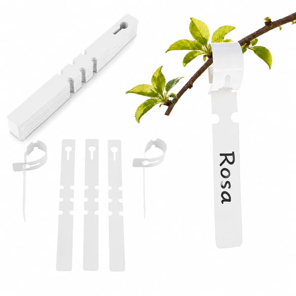 Kasvien etiketit 100 kpl White