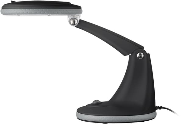 LED-luplampe med fod, 6 W, sort