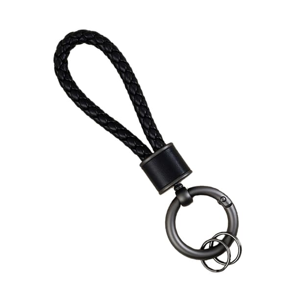 Helmiäinen mattapintainen avaimenperä Black