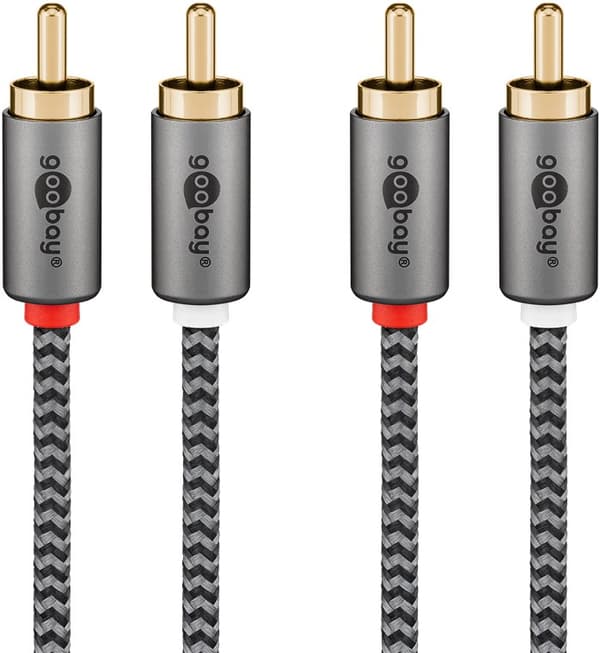 Stereo RCA-kabel, 1 m