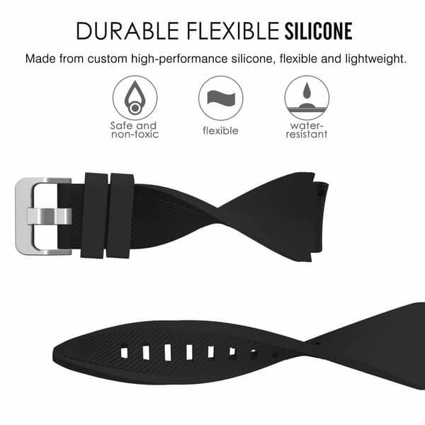 Samsung Gear S3 Frontier / Classic armbånd - sort