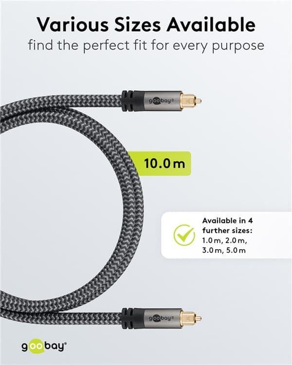 TOSLINK-kabel, 10 m