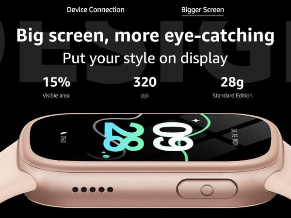 Smartwatch med Bluetooth och Hälsoövervakning Pink