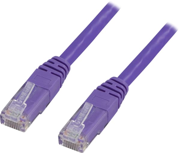 U/UTP Cat6 patch cable 15m, purple