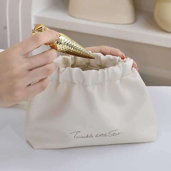 Lille Makeup Taske Læbestift Organizer White L