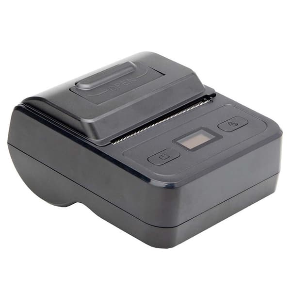 80mm Bærbar Bluetooth Termisk Printer - USB + Bluetooth Etiketprinter, Kompatibel med Android, iOS og Windows