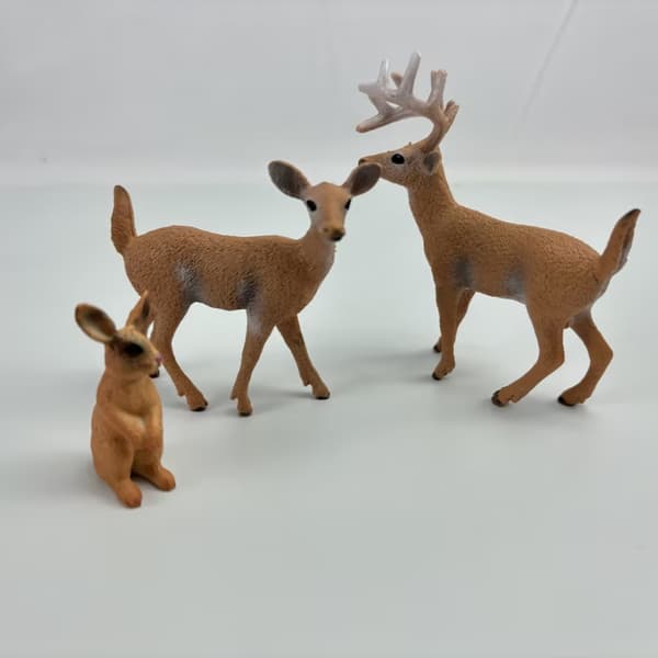 Realistiska Skogsdjursfigurer, 6-pack Forest Animals Set