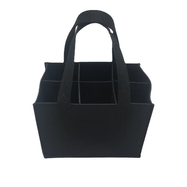 Flaskväska för 6 Flaskor - Filt Black