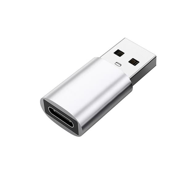 USB 3.0 (hane) till USB-C (hona) adapter Silver