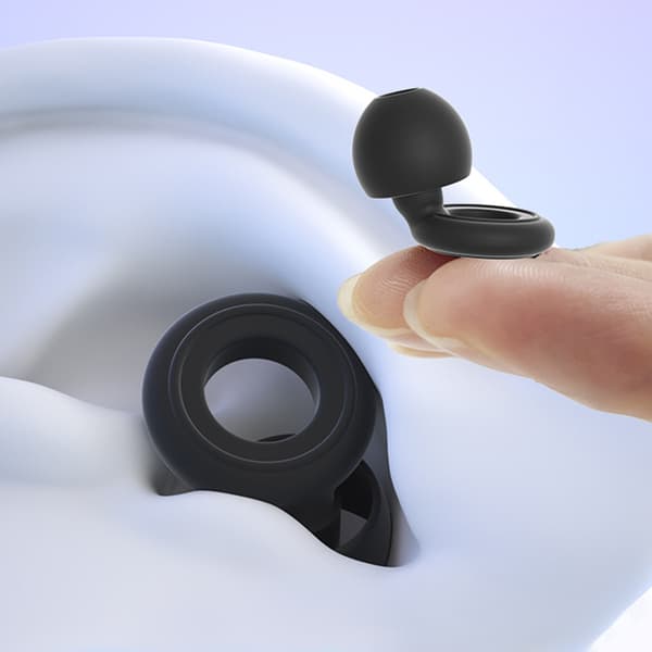 Brusreducerande öronproppar med fodral White