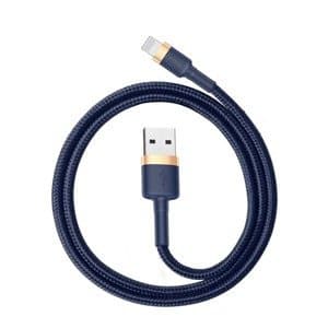 Baseus Cafule Lightning-kabel 1,5A 2m (gull+mørk blå)