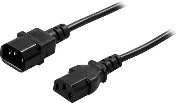 Extension cable, PC & display straight IEC C13-IEC C14, 3m