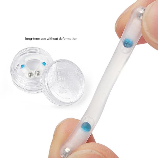 Effektiv Silikon Magnetisk Anti Snarknings Näsclips (2-pack)