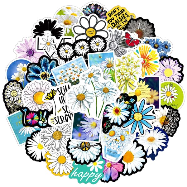 Vandtætte Daisy Doodle-klistermærker