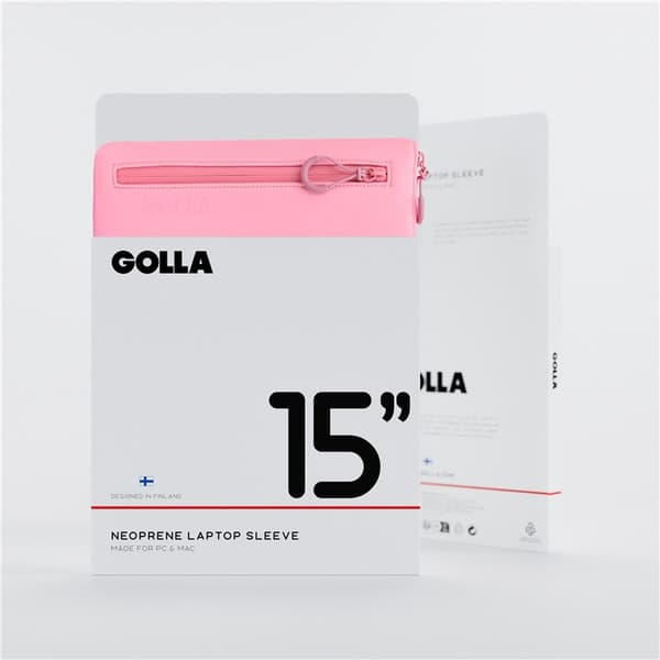 Laptopveske 15 tommer, Rosa