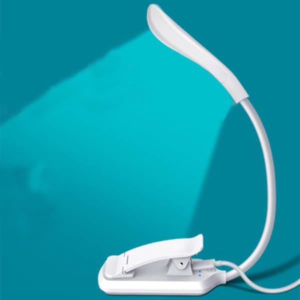 LED boglampe læselampe 3 lystilstande White