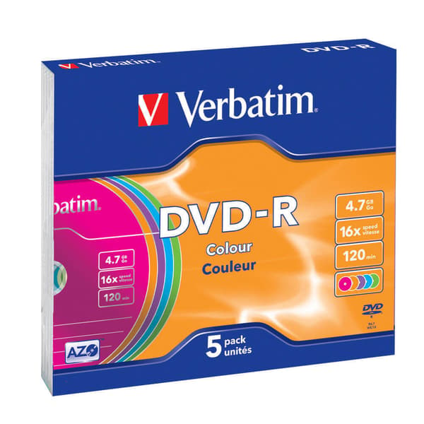 DVD-R 4,7GB 5-pk Slim Case