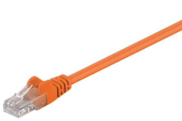 Netværkskabel CAT 5e, U/UTP, orange, 3 m