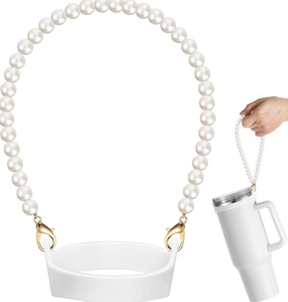 Bærbar Stanley Cup-holder - Det perfekte tilbehøret til din Stanley Cup White