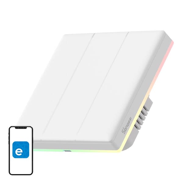 Smart WiFi Touch Wall Switch Sonoff TX T5 3C (3-kanals)