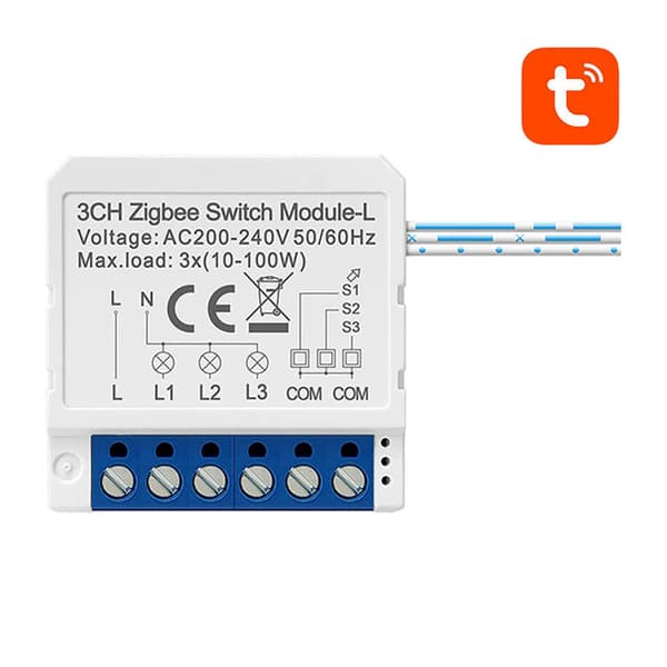 Smart Switch Module ZigBee Avatto LZWSM16-W3 Nej Neutral TUYA