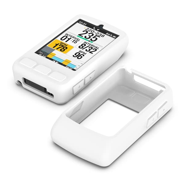 Silikonskyddsfodral för Wahoo ELEMNT BOLT V3 & BOLT3 - Optimalt skydd för din cykeldator White