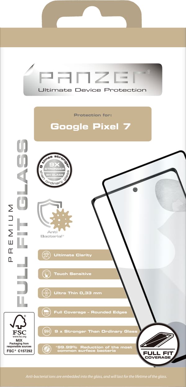 Google Pixel 7 Full Fit Glass Black