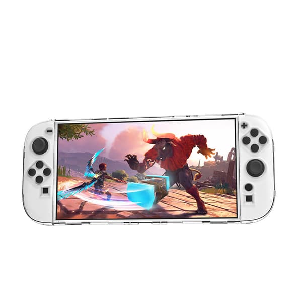 Krystalklar beskyttelsesetui til Switch 2 håndholdt konsol