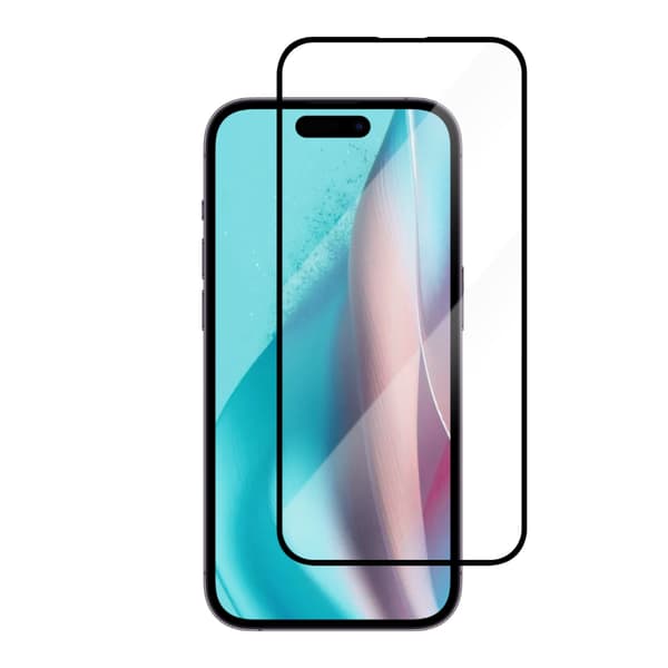 Skærmbeskytter iPhone 16 Plus / 15 Plus Sort
